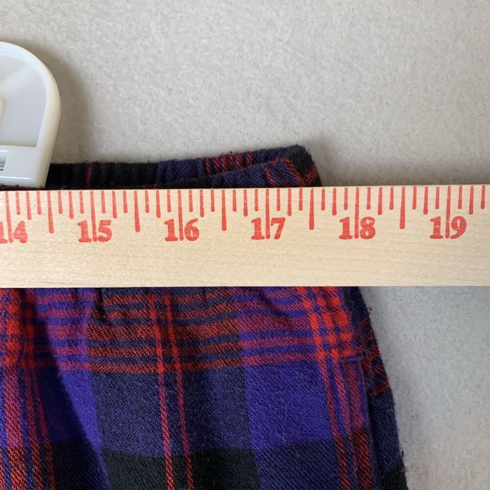 LL Bean Pajama Set Women XL Purple Plaid Flannel Comfy Cozy Cabin Sleep - Picture 9 of 10